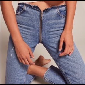 Reformation Zipper Jeans